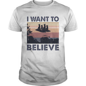 Cats Ufo I Want To Believe Retro Shirt